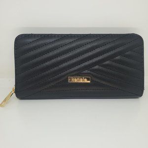 Kensie Black Wallet New No Tag Will Hold Phone
